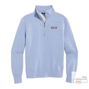 Women’s Classic Cotton Shep Shirt – Relaxed Fit Pullover with Stand Collar